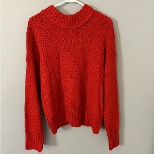 Cozy Red Knit Sweater